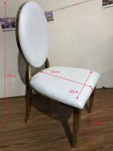 Wholesale Fully Gold Plated 99cm Brushed Stainless Dining Chairs from china suppliers