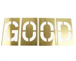 Character Height 6In Adjustable Brass Number Stencils 0.007In Thickness