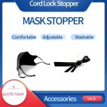 Black Color Stopper Toggle Cord Locks For Production Face Masks