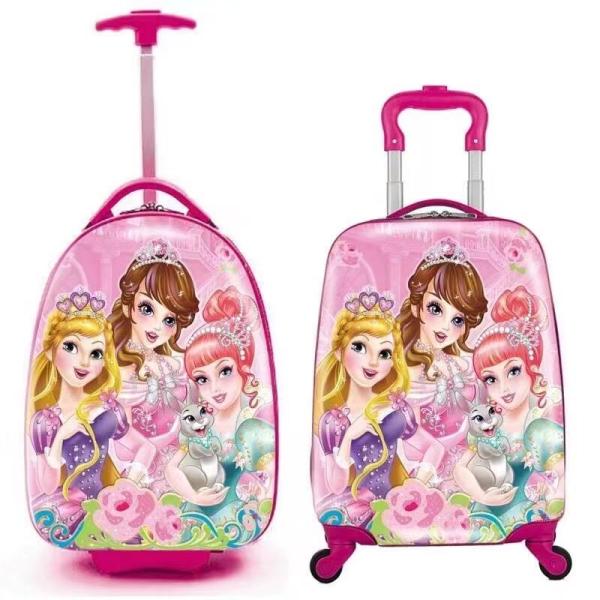 High Quality ABS PC 18 Inch Travelling Bagaglio Luggage Trolley Bags Children