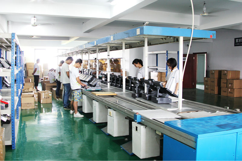 80mm Thermal Printer All-in-One Payment Terminal with 14.1 inch Dual Screen All in One