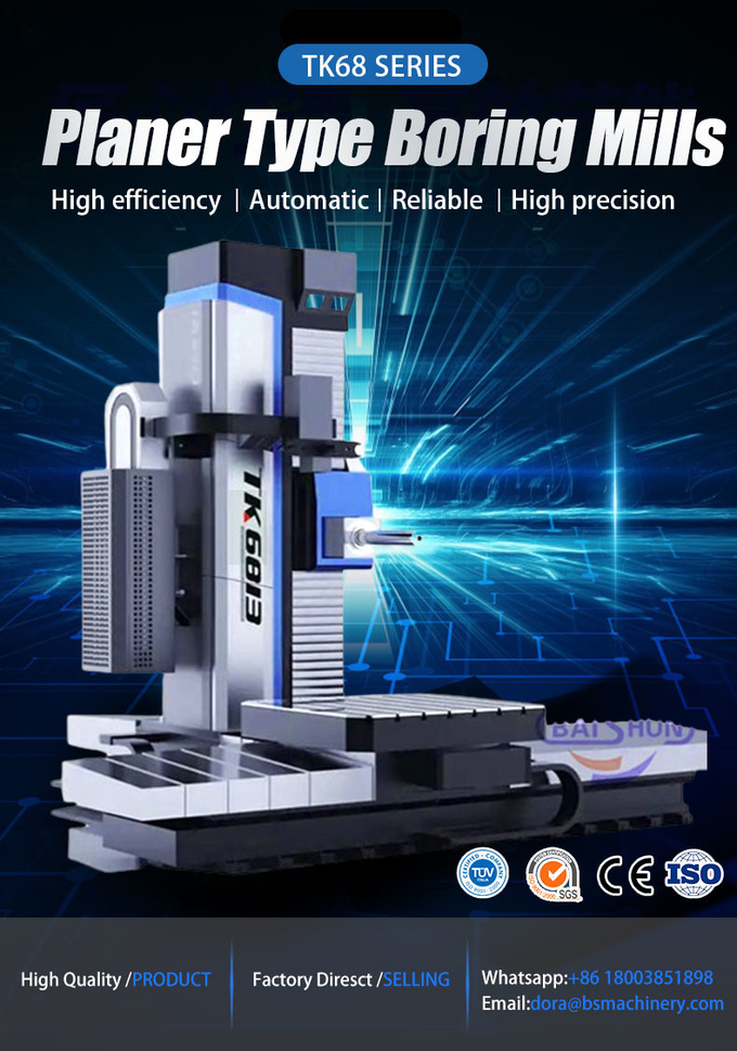 Large Horizontal Boring And Milling Cnc Lathe Cylinder Boring Milling Machining Center