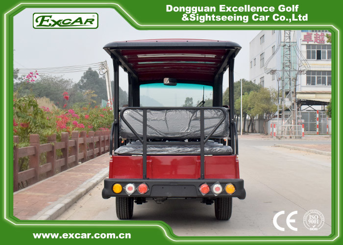 Eco Friendly Electric Tourist Car Black 14 Seats High Frequency Onboard Charger