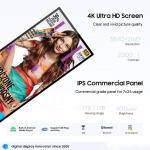 75 Inch Full Screen Indoor 4K Ads Display Floor Standing Advertising Player Info