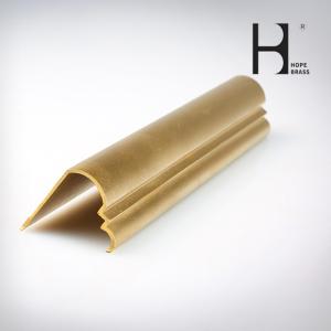 Wholesale Decorative Customized Size Brass Material Profiles Copper Alloy Extruding Profiles Extrusion 5 to 180mm Size Manufacture from china suppliers
