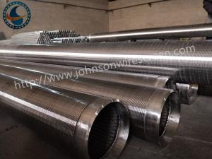Wholesale Oil Gas Stainless Steel Water Well Screen Pipe , Johnson Wedge Wire Screens from china suppliers
