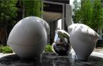 Decorative Modern Outdoor Sculpture Stainless Steel Polishing For Art Collection