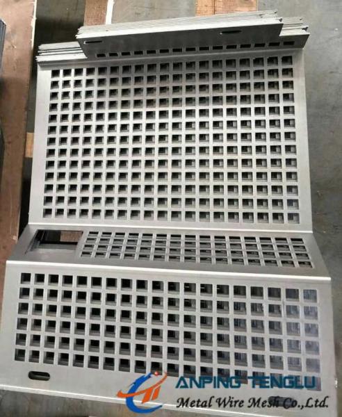 3-30mm Square Hole Perforated Metal, 90° Straight Pattern, 5-70mm Pitch
