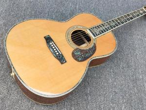 Wholesale 39&quot; 000 Style Acoustic Guitar,Ebony Fretboard,Abalone inlay,One piece of neck,Solid Spruce top acoustic guitar from china suppliers