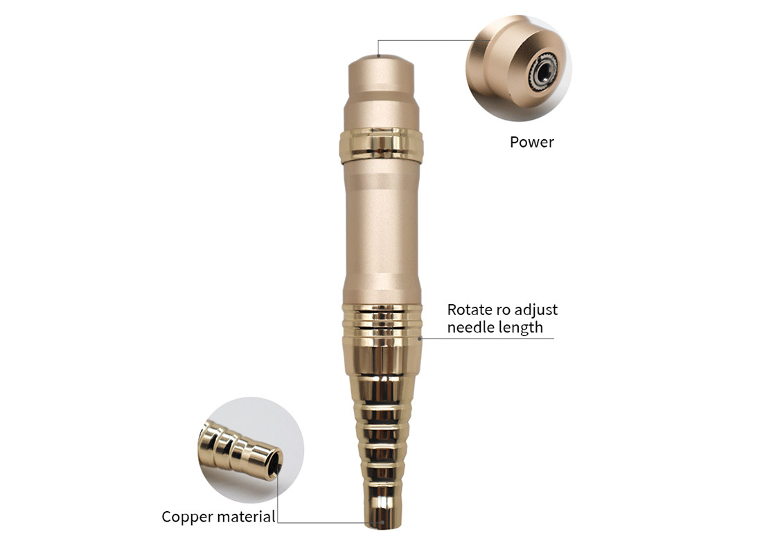 35000rpm Golden Permanent Makeup Machine 10V Strong Power For Eyebrow Lip