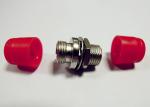 FC Double D Fiber Optic Adapter for FTTH Solution , Bronze Body