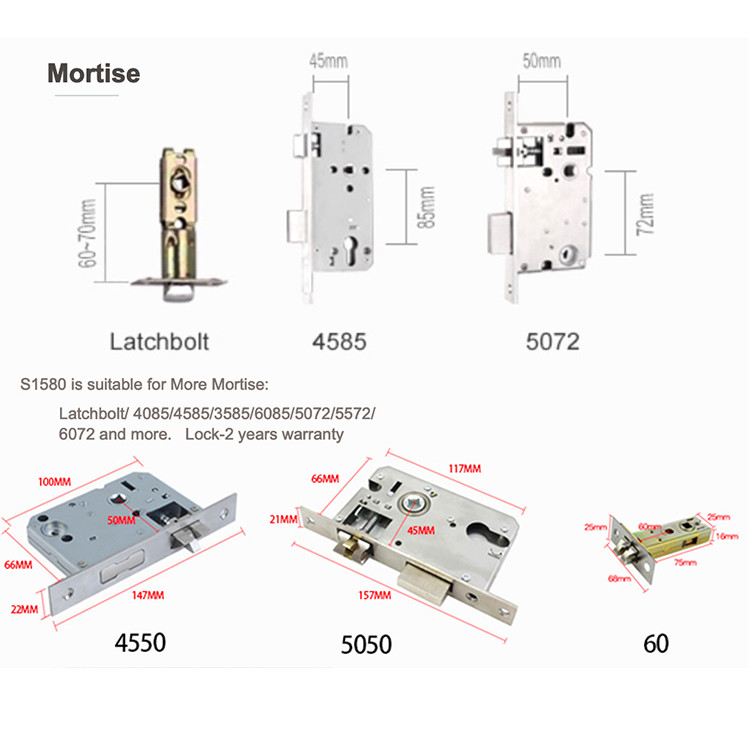 Wireless Smart Handle Door Lock Tuya WIFI Electronic Fingerprint Digital Password