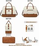 Stylish Duffel Travel Bags With Laptop Compartment Toiletry 19 Inch 19.7x9.8x14
