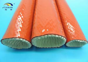Wholesale 6mm To 130mm Colorful Insulation Braided Silicone Coated Glassfiber Fireproof Sleeve from china suppliers