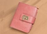 Purse lady short 2019 leather zipper folding card bag integrated fashion women's