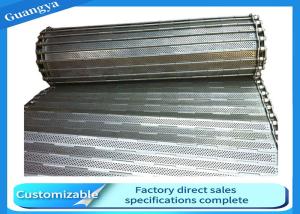 Wholesale 5mm Rod 25.40mm Pitch SUS304 Plate Conveyor Belt For Washing from china suppliers