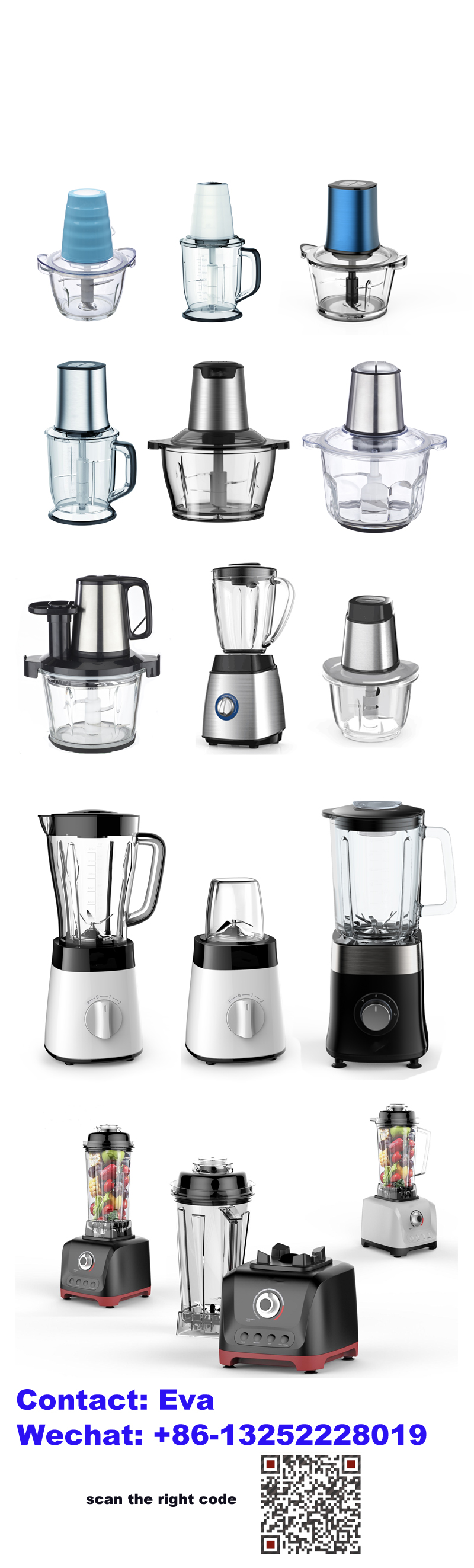 400 Watt Electric Food Chopper Meat Grinder 2.5L Glass Bowl Meat Vegetables Fruits 2 Speed