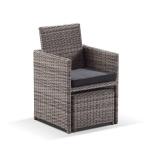 Luxury Garden Poly Rattan Handwoven Solaris High Synthetic Wicker Outdoor