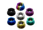 Motorcycle Bicycle Titanium Fasteners Ti Hexagon Flange Nuts Screws Bolts