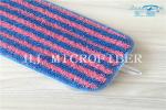 Red And Blue Stripe Yarn Dyed Microfiber Twisted Fabric Mop Heads Mop Replacemen