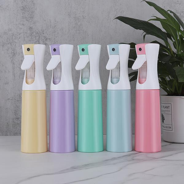 Plastic Misty Trigger Sprayer Bottle 200ml 300ml Water Hair Fine Mist Continuous