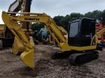 PC56-7 Second Hand Komatsu Excavators Komatsu 5.5 Ton Excavator Fuel Efficiency