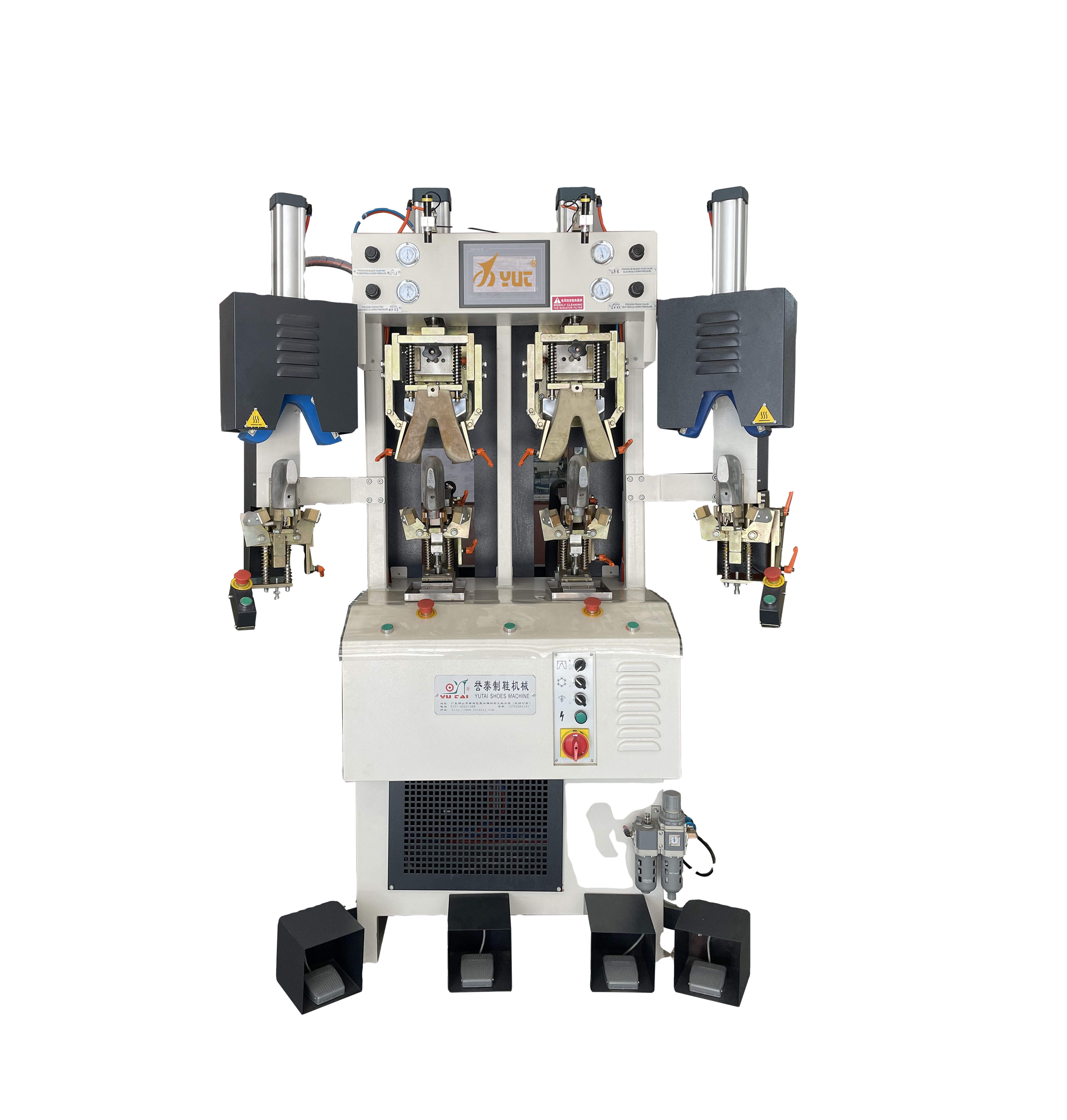 Double Hot Double Cold Shoe Shaping Machine 0.6Mpa For Leather And Sports