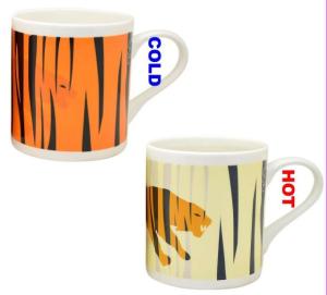 Wholesale Gift color changing stoneware mug , custom personalized Heat Sensitive Coffee Mug from china suppliers