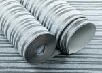 Black And Grey Striped Wallpaper / Contemporary Vertical Striped Wallpaper