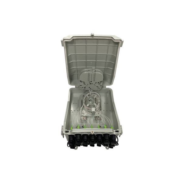 Large Space for 16ports Fiber Optic Splitter Box mini SC adapter for Telecommunication Network