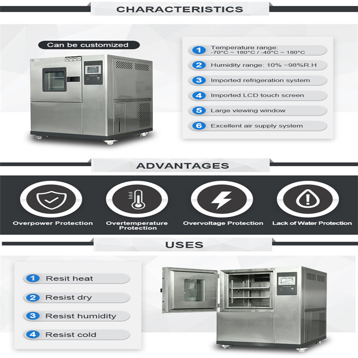 Programmable Temperature Humidity Chamber Stability Test Equipment With Steel