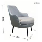 Wholesale Luxury Durable Metal Fabric Leisure Living Room Hotel Furniture