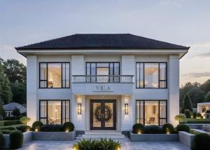 Wholesale 2 Storey Modern Steel Structure Prefab Villa House from china suppliers