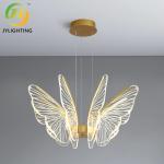 Artistic Transparent Creative Modern Butterfly Pendant Light For Bedroom Dining