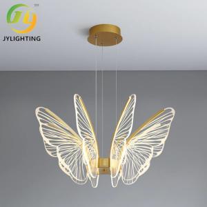 Wholesale D680*H1200mm Modern Art Transparent Butterfly Chandelier For Bedroom Living Room from china suppliers