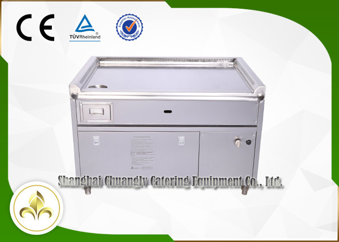 10 Seat Rectangle Gas Teppanyaki Grill Table Basic Configuration For Restaurant