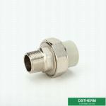 Industrial Ppr Pipe Fittings , Liquid Transportation Male Threaded Union