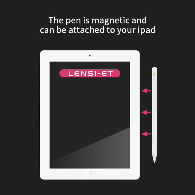 White Charging Case Precision Capacitive Stylus Touch Screen Pen For Student School Work