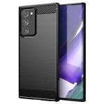 Luxury Shockproof Phone Cases Carbon Fiber TPU Back Cover Anti Slip