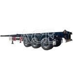 Truck Trailer 40ft Steel Shipping Container Semi Trailer 3 Axles Skeleton Frame