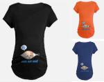 Cotton Spandex Womens Maternity Clothes Blank Maternity T Shirts V Neck