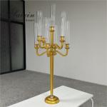 ZT-271B Wedding Party Tall Black 9 Arms Candlestick Holders For Wedding Table