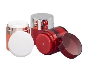 Wholesale Acrylic Airless Cream Jar With Pressed Pump For BB / CC / DD Cream Packaging from china suppliers