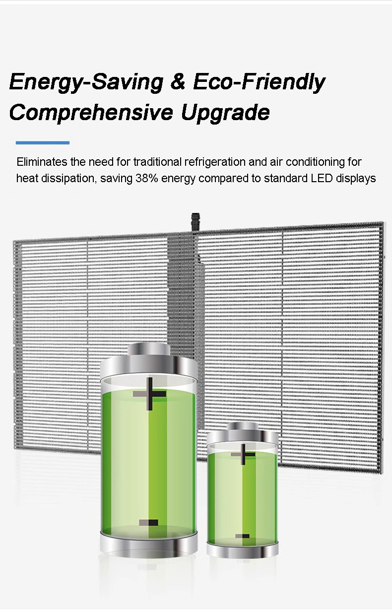 Led Flexible Transparent Film P10 for Glass windows Self-adhesive Advertising Display for Showrooms Exhibitions