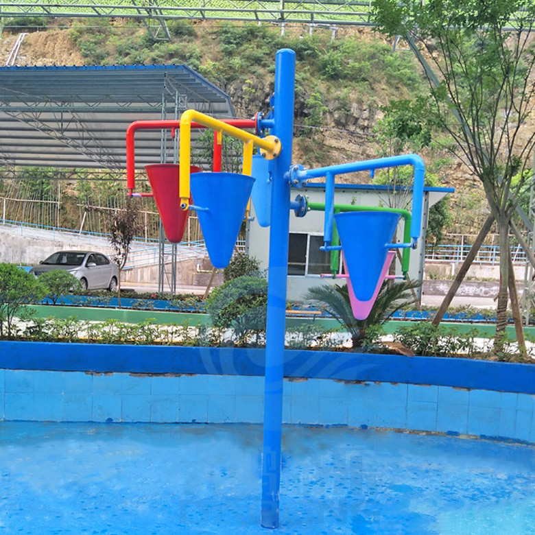 Commercial Water Park 5 In 1 Fiberglass Pouring Water Buckets For Splash Zone