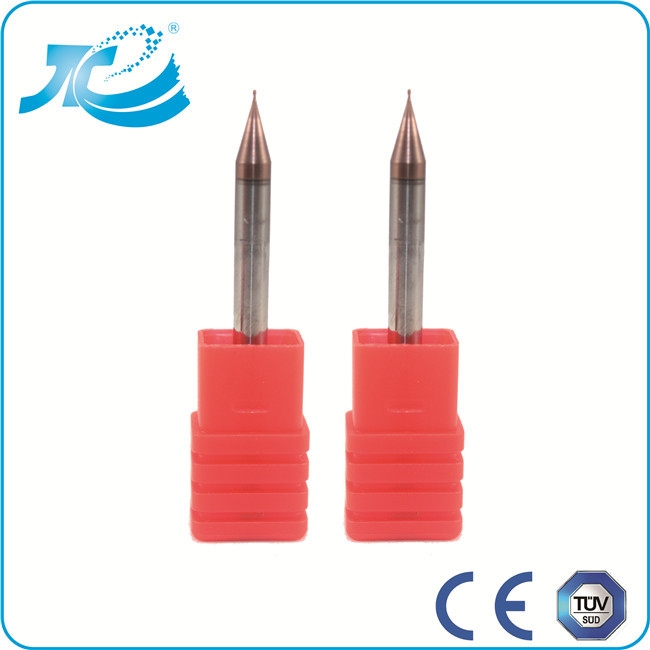 Micro Diameter Ball Nose Plastic Cutting End Mills , 3 / 8 Carbide End Mill