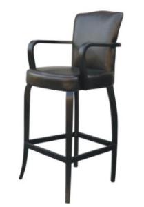 Wholesale Solid wood frame white pu/leather upholstery American style wooden barstool from china suppliers