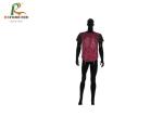 Custom Black And Red Baseball Jersey , Summer Polyester Baseball Shirts