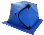 180X180X145CM Cotton Ice Fishing Pop Up Winter Shelter Blue Waterproof Coated