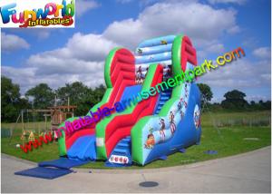 Wholesale Three Line Commercial Inflatable Slide 0.55mm PVC With Air Blower from china suppliers